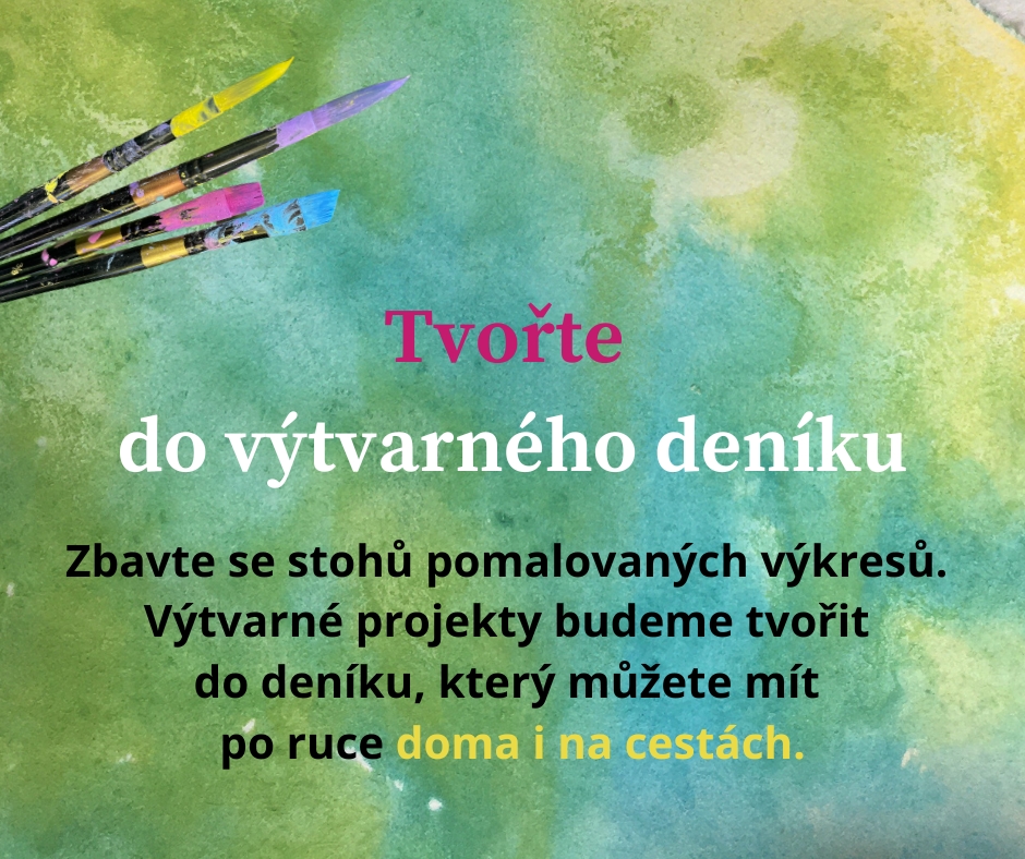 Tvořte doma i na cestách do výtvarného deníku a zbavte se stohů pomalovaných výkresů.